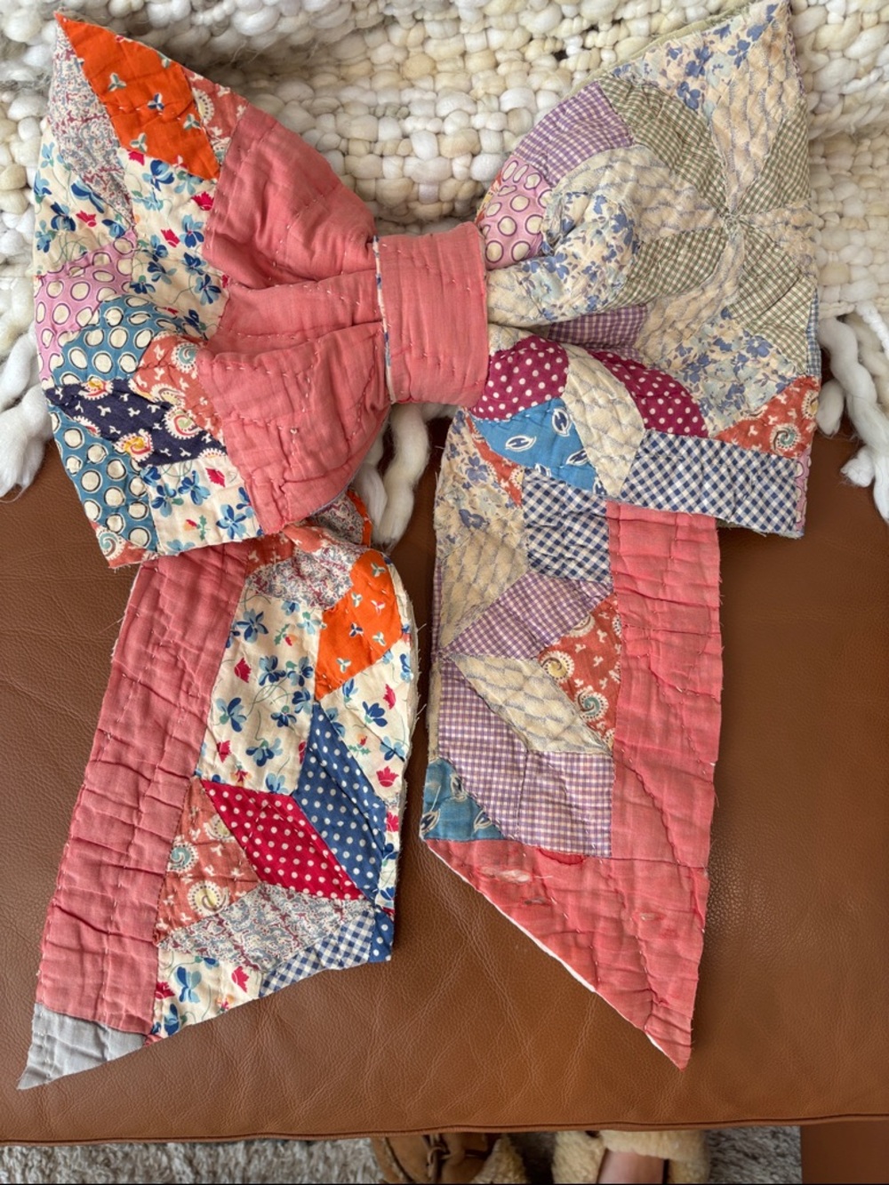 Handmade Quilted Bow Decor